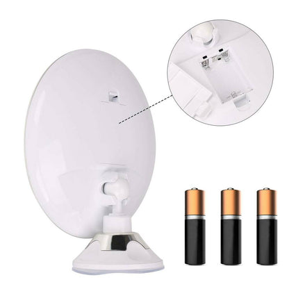 Makeup Mirror with Light and 10x Magnification | Illuminated LED Round Mirror | Kosmetix