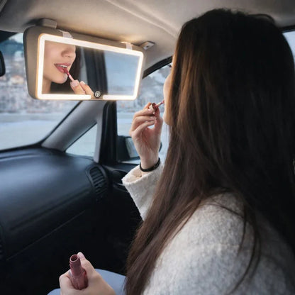 Makeup Mirror with Light for Car | Illuminated Cosmetic Mirror | GlowVisor