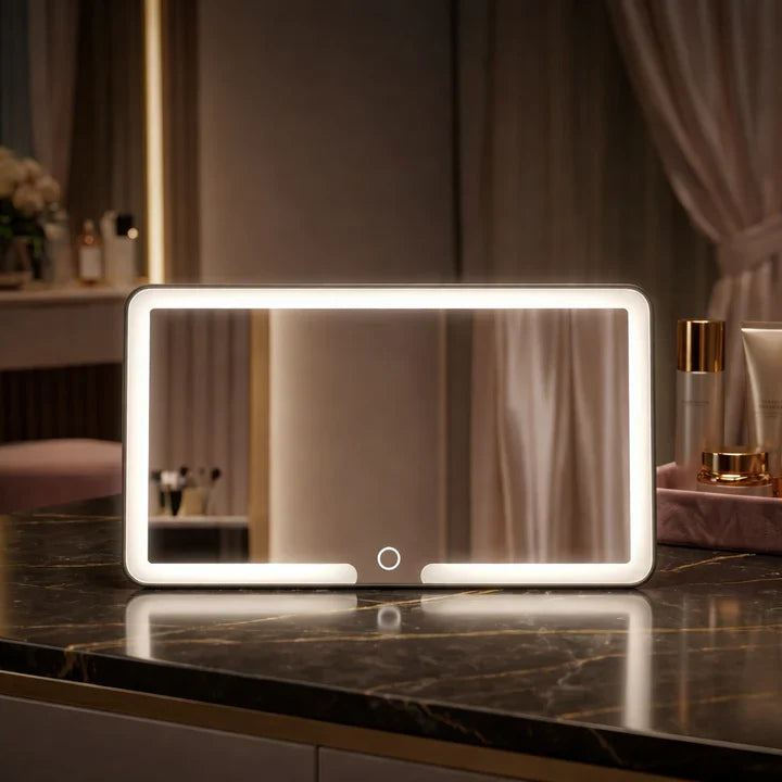 Makeup Mirror with Light for Car | Illuminated Cosmetic Mirror | GlowVisor