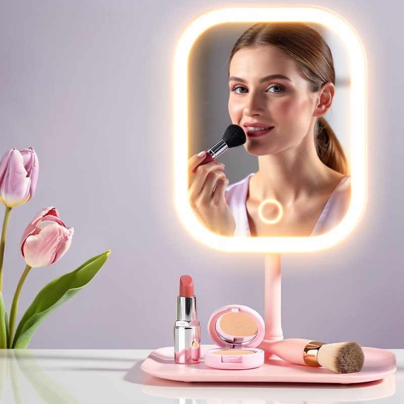 Makeup Mirror with Light | LED Cosmetic Mirror with Illumination | Beautiq