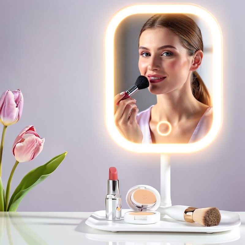 Makeup Mirror with Light | LED Cosmetic Mirror with Illumination | Beautiq
