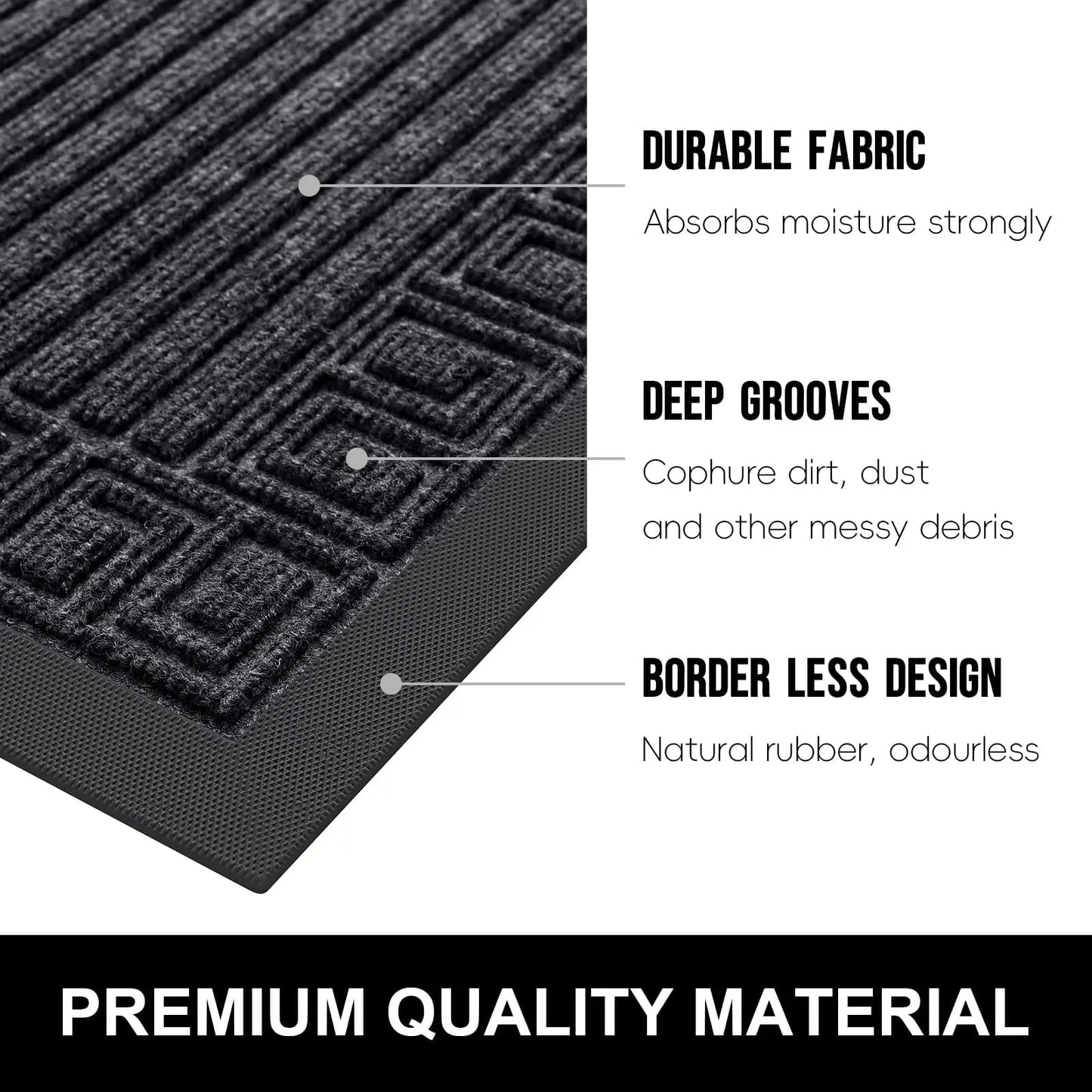 Dirt Catcher Mat for Indoor & Outdoor | Non-Slip Doormat | Door Mat | Eintritta
