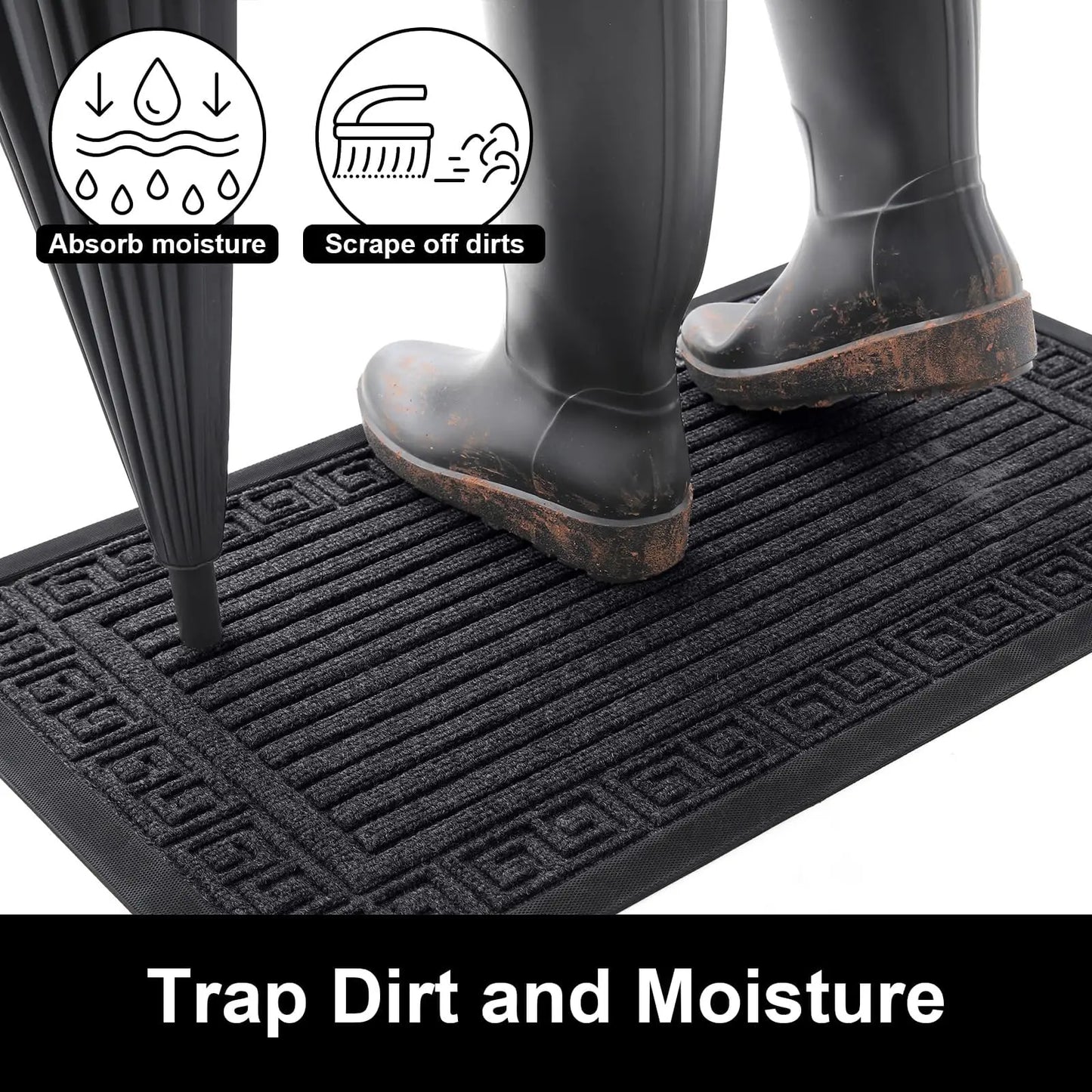 Dirt Catcher Mat for Indoor & Outdoor | Non-Slip Doormat | Door Mat | Eintritta