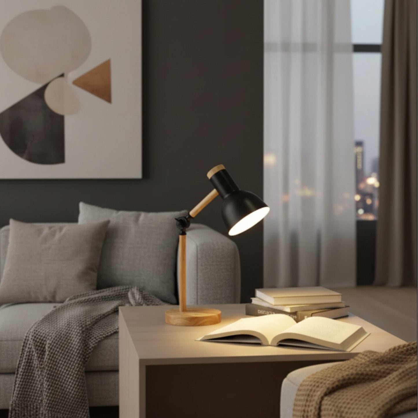 Holz Schreibtischlampe | Tischlampe | WoodLight