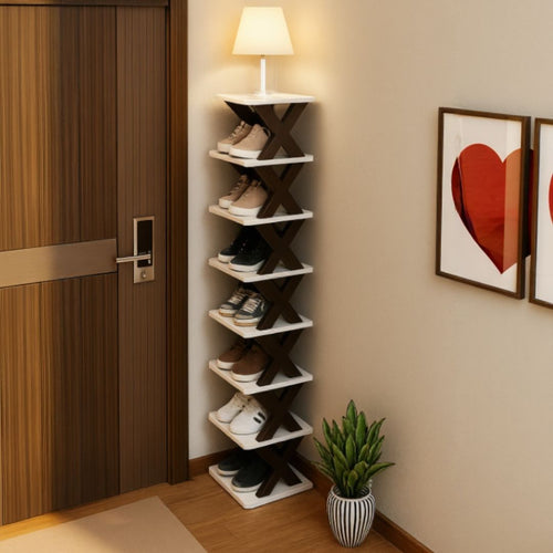 Narrow Shoe Rack | Slim Shoe Storage | Tall and Space-Saving | ShoeTower