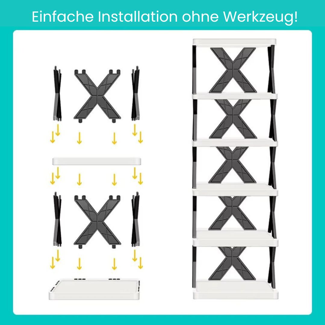 Narrow Shoe Rack | Slim Shoe Storage | Tall and Space-Saving | ShoeTower