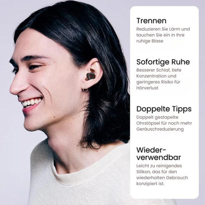 Silicone-Ohrstöpsel zum Hörschutz für Schlaf, Arbeit, Konzerte & Flugzeuge | SilentPlug