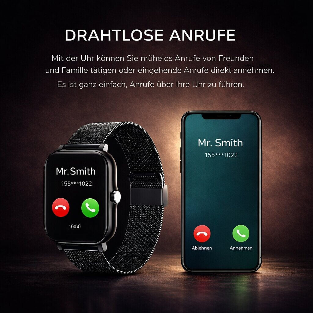 Smartwatch for Men & Women | Fitness Tracker with Heart Rate Monitor | Digital Watch | Velunor
