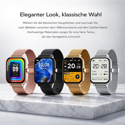 Smartwatch für Männer & Frauen | Fitness Tracker mit Herzfrequenzmonitor | Digitale Uhr | Velunor