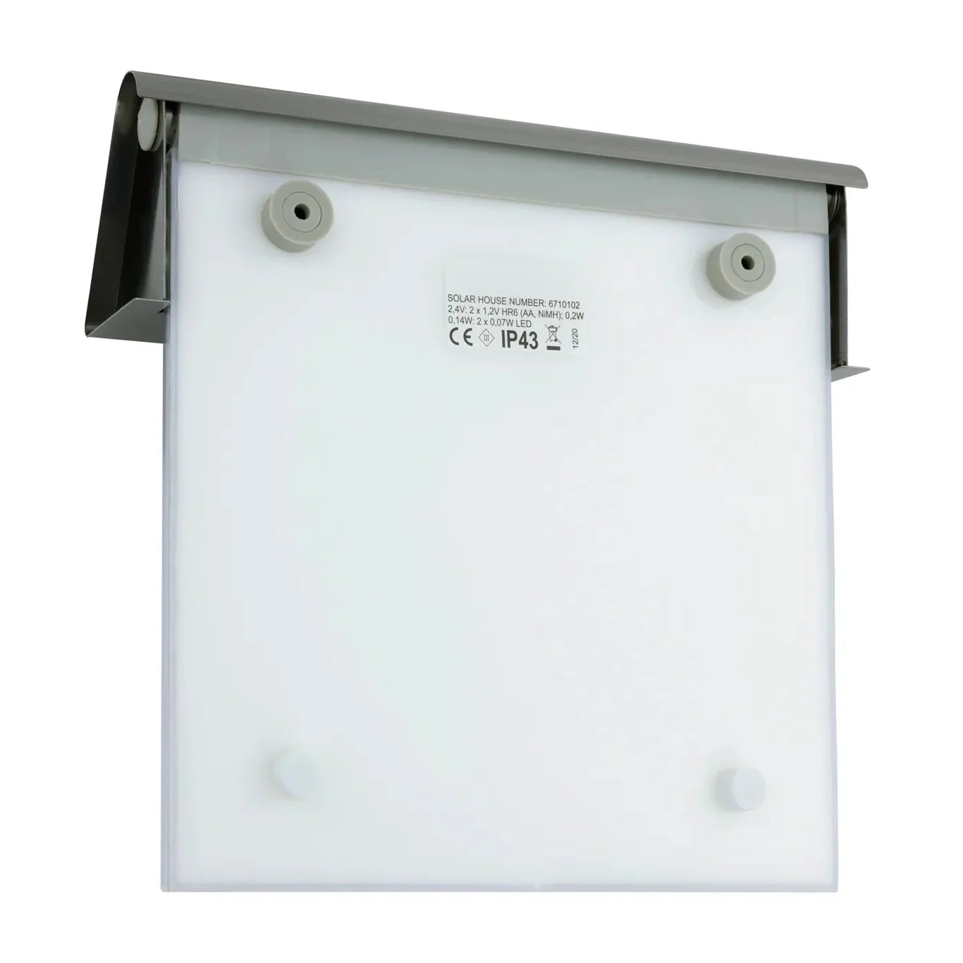 Solar House Number with LED Lighting without Electricity made of Stainless Steel | Solarno
