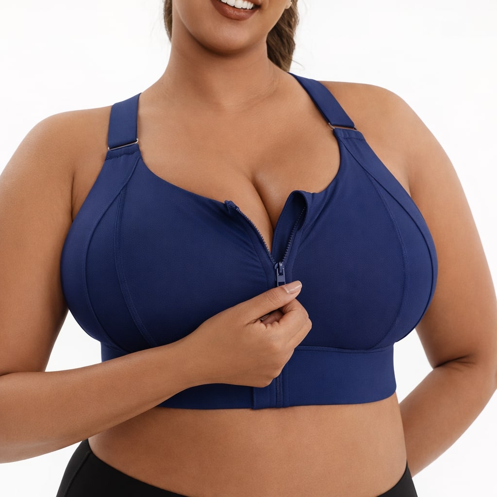 Sport Bra Large Sizes with Strong Support without Underwire | Curvana