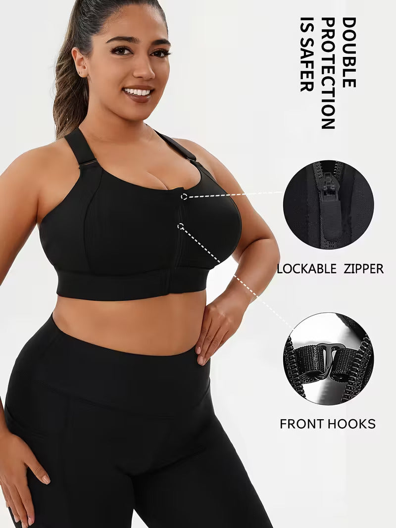 Sport Bra Large Sizes with Strong Support without Underwire | Curvana