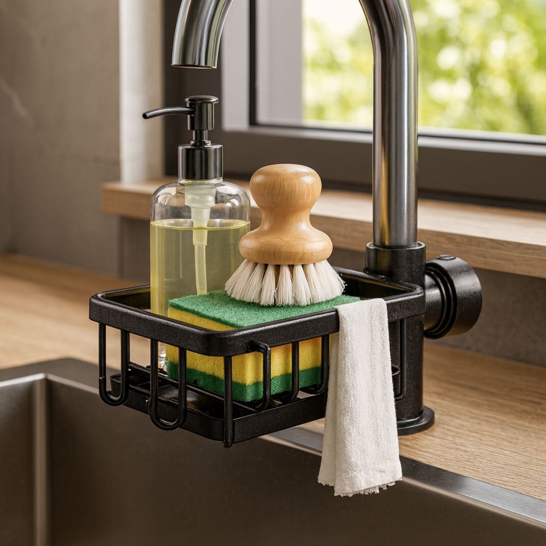 Sink Organizer | Sink Organizer Black & Silver | SpülFix