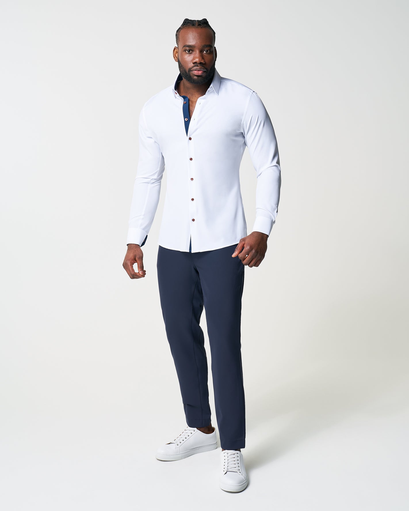 "The Springer" Limited Edition: White with Navy Accents