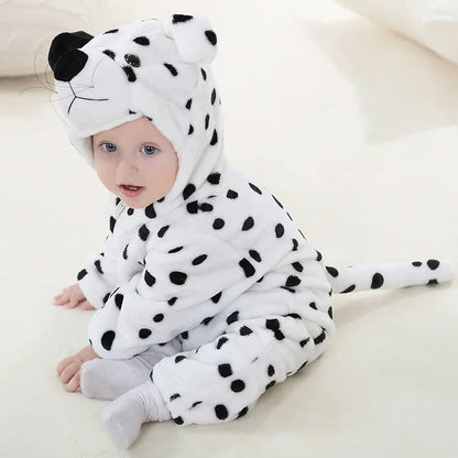 Baby Romper | Baby Fleece Overall | Animal Onesie | Wolklin