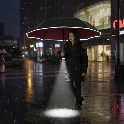 Stormproof Automatic Umbrella with Light | LumBrella