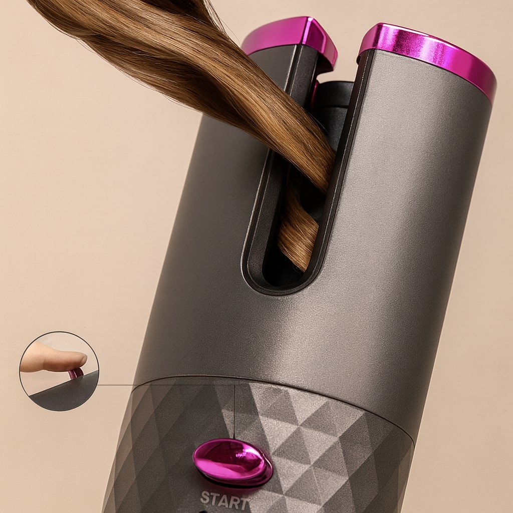 Automatic Curling Iron | Cordless Curler | Hair Styling Tool | StyliWave