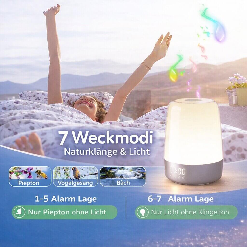 Tageslicht-Wecker | Tageslichtlampe | Wecklicht | LightRise
