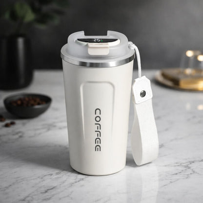 Thermobecher mit Temperaturanzeige | Smarter Trinkbecher aus Edelstahl | Themiora