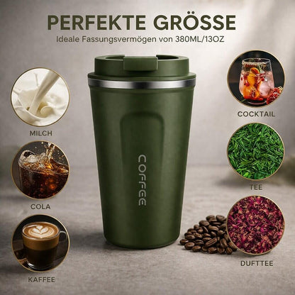 Thermobecher mit Temperaturanzeige | Smarter Trinkbecher aus Edelstahl | Themiora