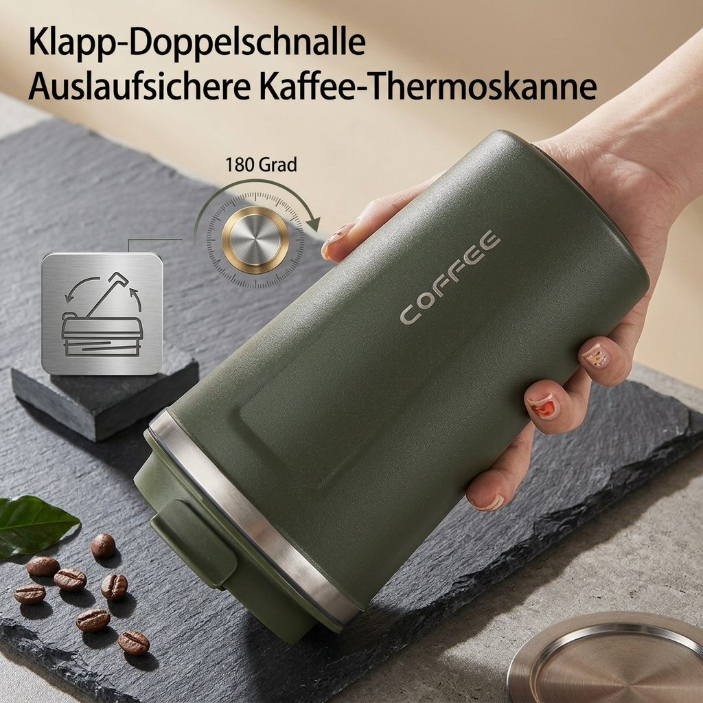 Thermal Mug with Temperature Display | Smart Drinking Cup Made of Stainless Steel | Themiora