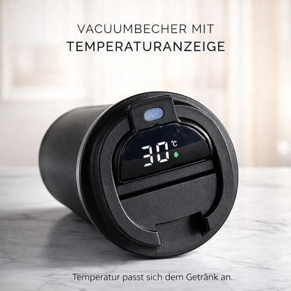 Thermal Mug with Temperature Display | Smart Drinking Cup Made of Stainless Steel | Themiora