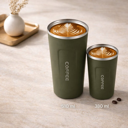 Thermal Mug with Temperature Display | Smart Drinking Cup Made of Stainless Steel | Themiora