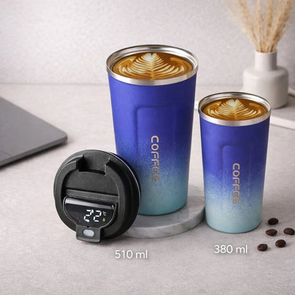 Thermal Mug with Temperature Display | Smart Drinking Cup Made of Stainless Steel | Themiora