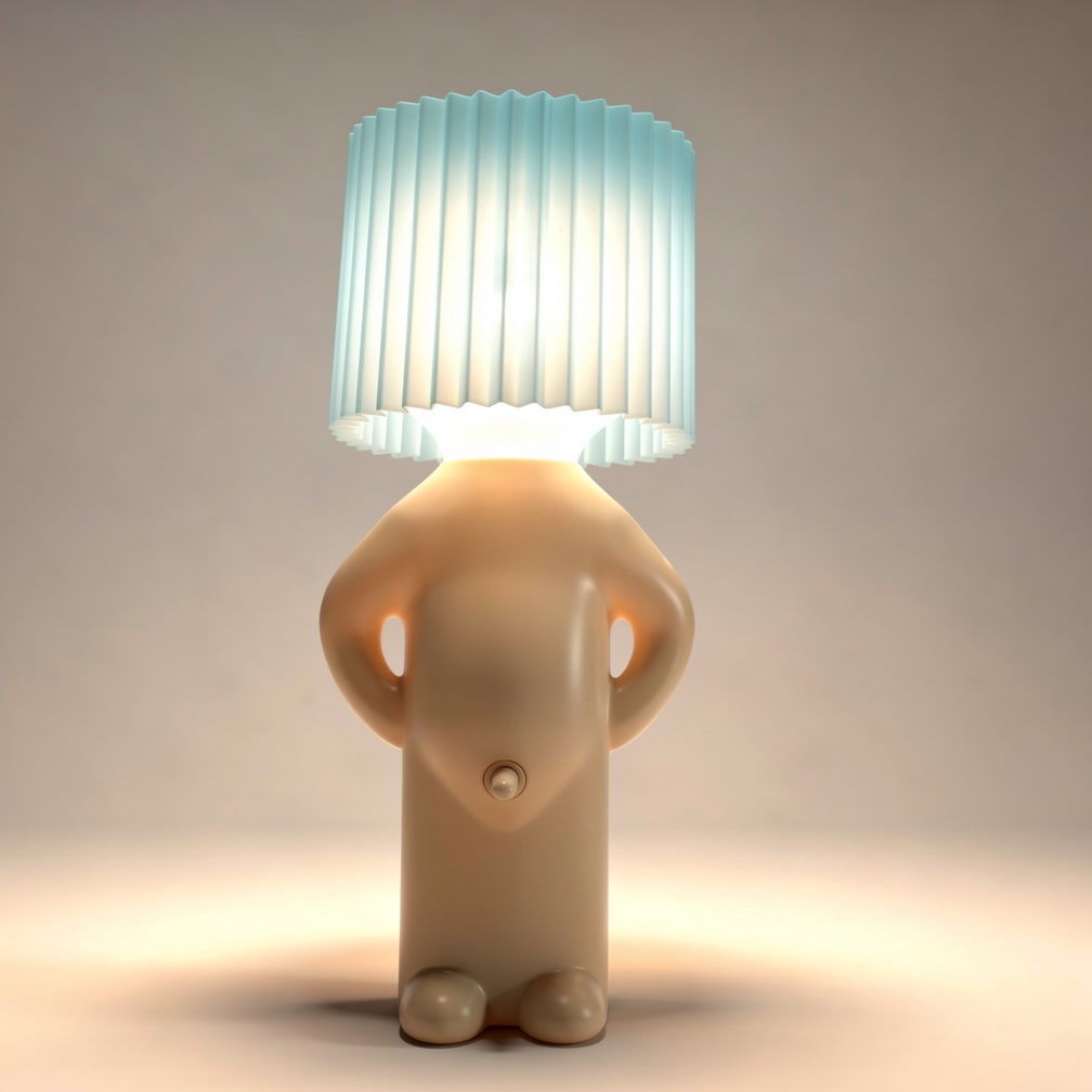 Humorous Table Lamp | LED Nightstand Lamp | Desk Lamp | PeekaLume