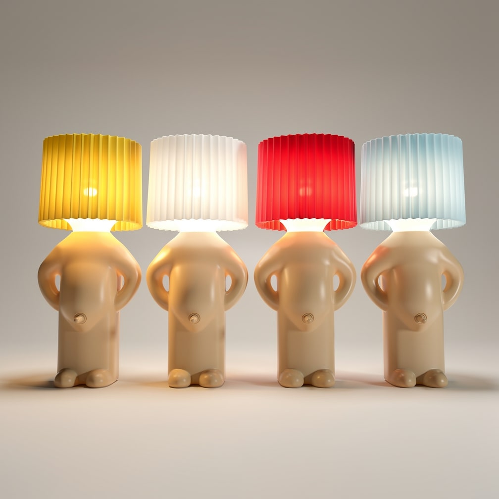 Humorous Table Lamp | LED Nightstand Lamp | Desk Lamp | PeekaLume