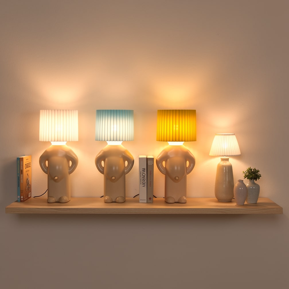 Humorous Table Lamp | LED Nightstand Lamp | Desk Lamp | PeekaLume