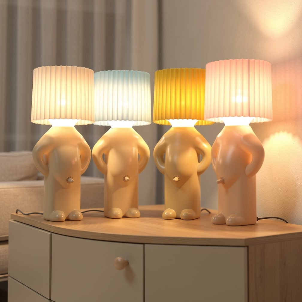 Humorous Table Lamp | LED Nightstand Lamp | Desk Lamp | PeekaLume
