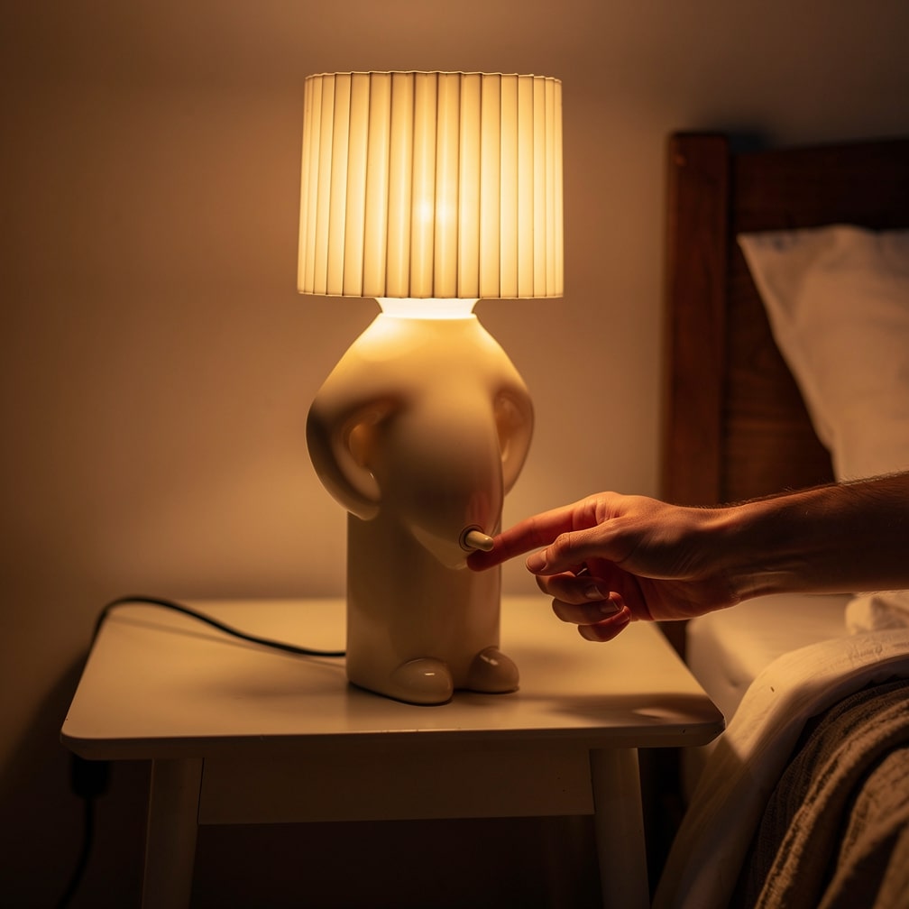 Humorous Table Lamp | LED Nightstand Lamp | Desk Lamp | PeekaLume