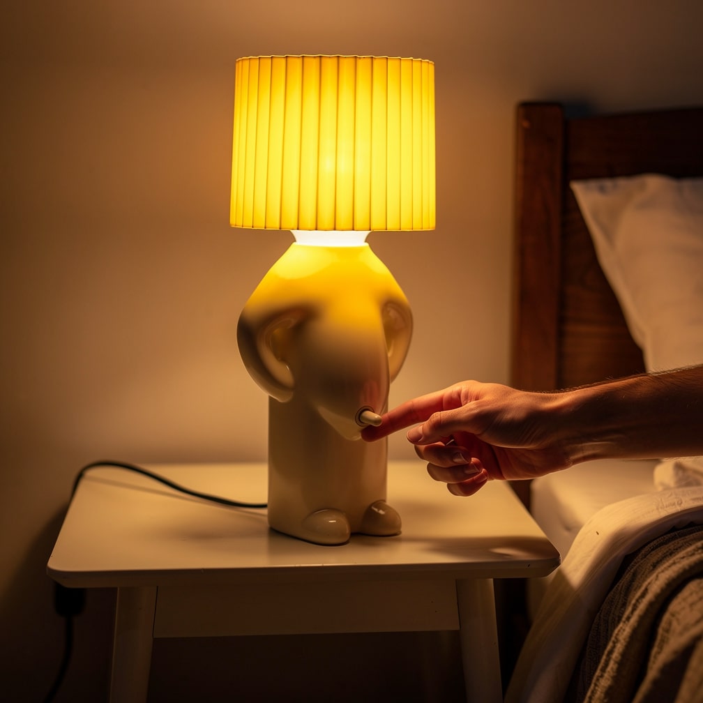 Humorous Table Lamp | LED Nightstand Lamp | Desk Lamp | PeekaLume