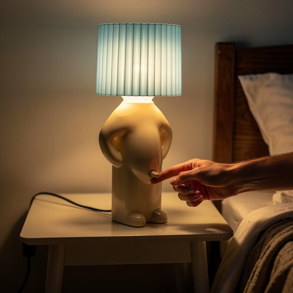 Humorous Table Lamp | LED Nightstand Lamp | Desk Lamp | PeekaLume