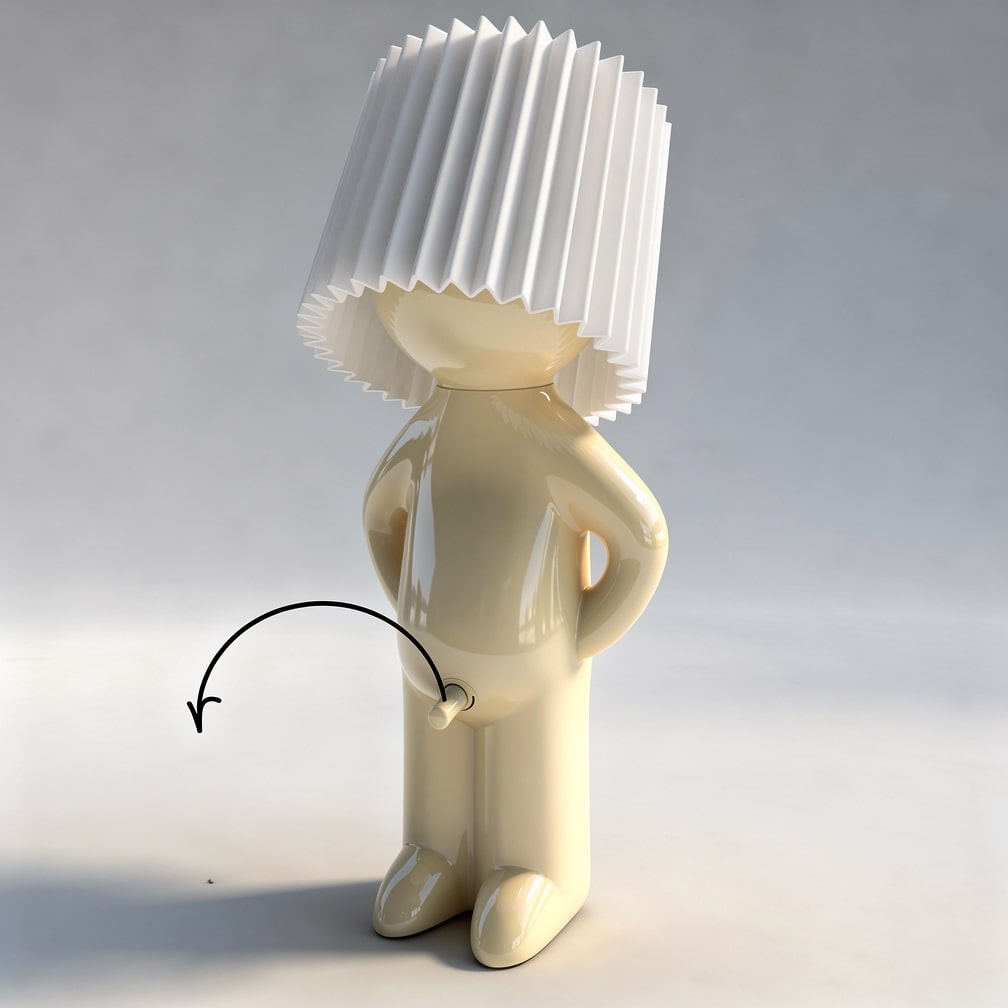 Humorous Table Lamp | LED Nightstand Lamp | Desk Lamp | PeekaLume
