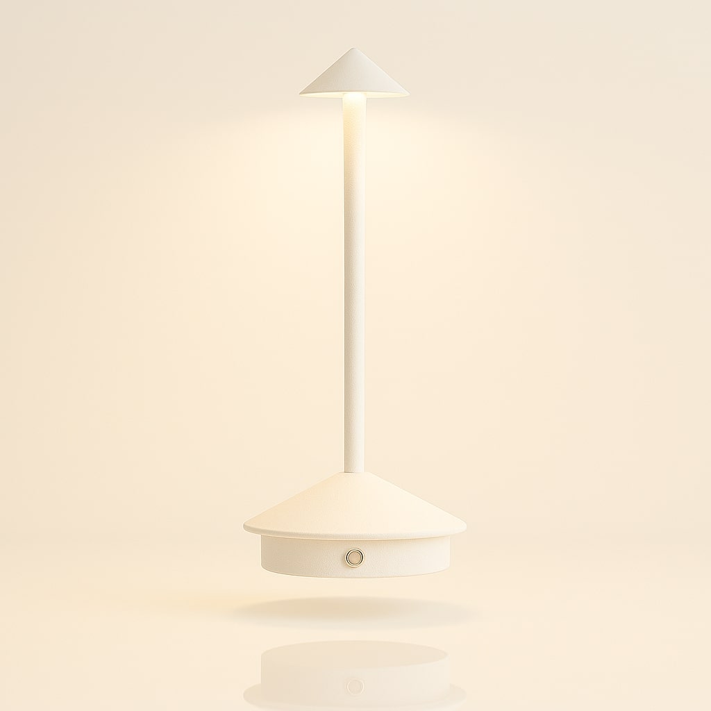 Table Lamp with Battery | Wireless Table Lamp | Dimmable Lamp with Touch | Lunelle