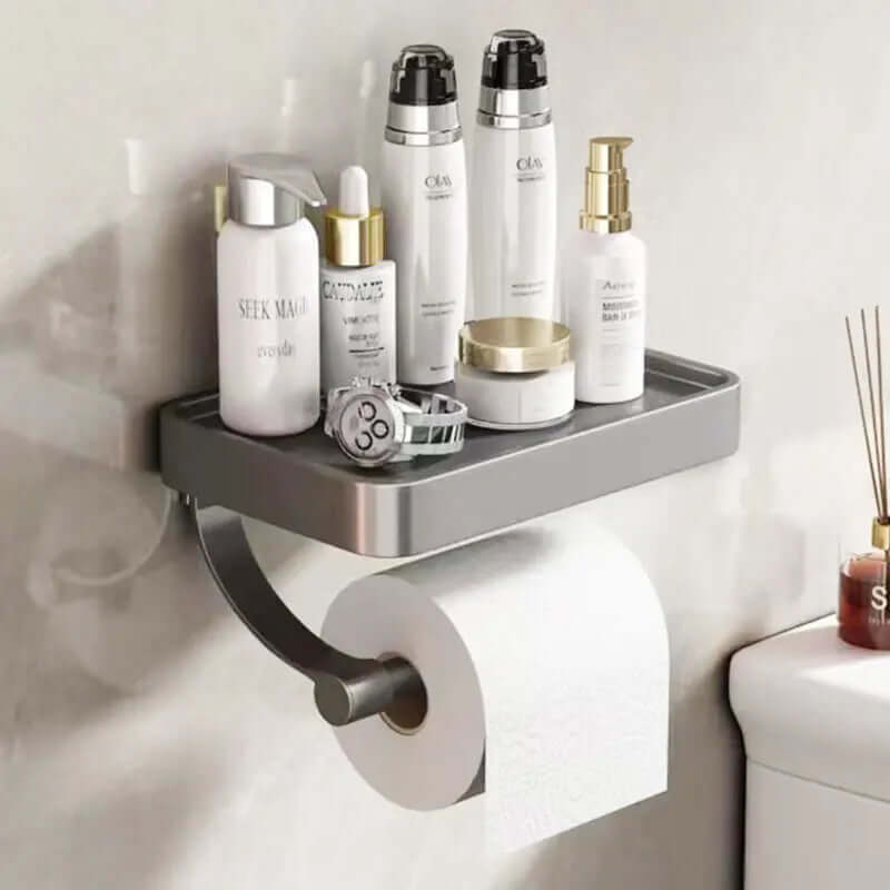 Stainless Steel Toilet Paper Holder | Toilet Paper Holder with Storage | WC Roll Holder | Rollix