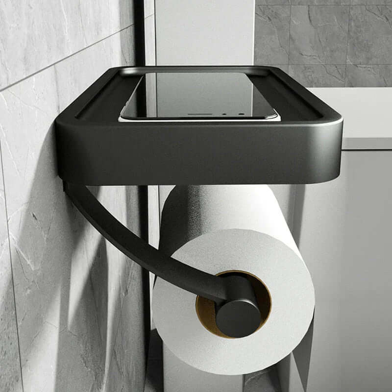 Stainless Steel Toilet Paper Holder | Toilet Paper Holder with Storage | WC Roll Holder | Rollix