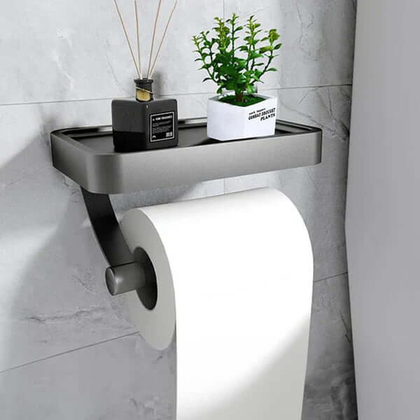 Stainless Steel Toilet Paper Holder | Toilet Paper Holder with Storage | WC Roll Holder | Rollix