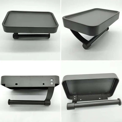 Stainless Steel Toilet Paper Holder | Toilet Paper Holder with Storage | WC Roll Holder | Rollix