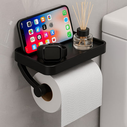 Stainless Steel Toilet Paper Holder | Toilet Paper Holder with Storage | WC Roll Holder | Rollix