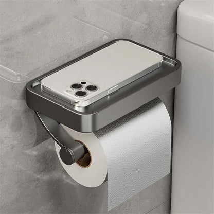 Stainless Steel Toilet Paper Holder | Toilet Paper Holder with Storage | WC Roll Holder | Rollix