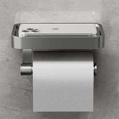 Stainless Steel Toilet Paper Holder | Toilet Paper Holder with Storage | WC Roll Holder | Rollix