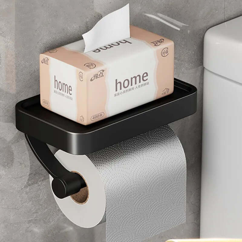 Stainless Steel Toilet Paper Holder | Toilet Paper Holder with Storage | WC Roll Holder | Rollix