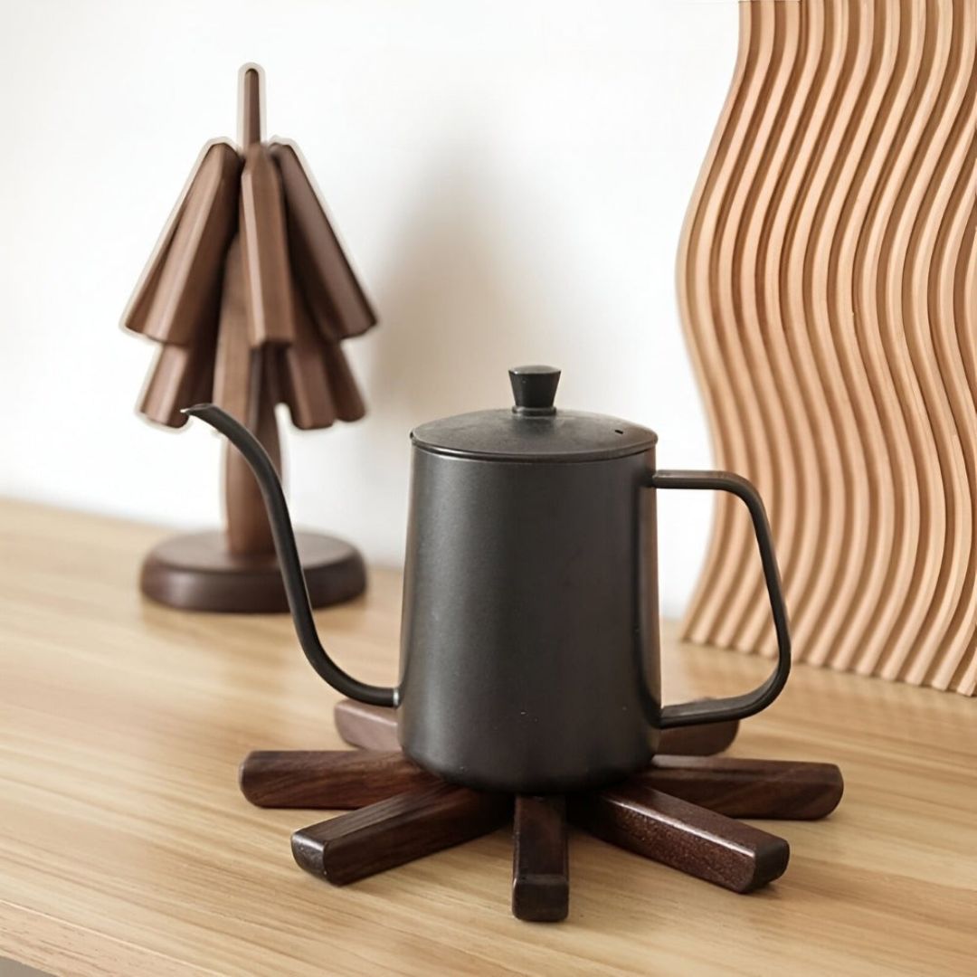 Wooden Coasters | Table Coasters with Modern Design | WoodArt (Set of 3)