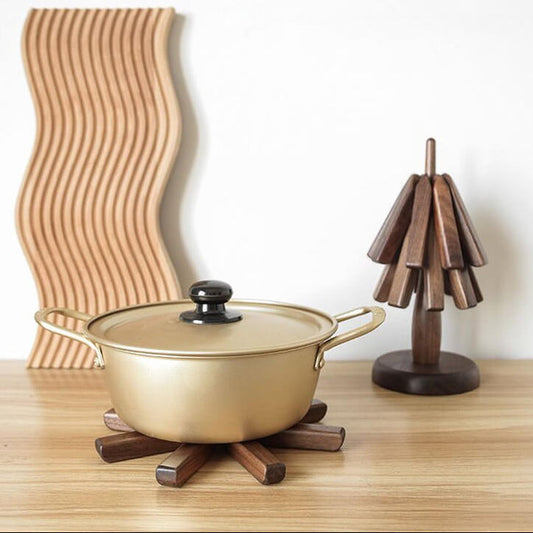 Wooden Coasters | Table Coasters with Modern Design | WoodArt (Set of 3)