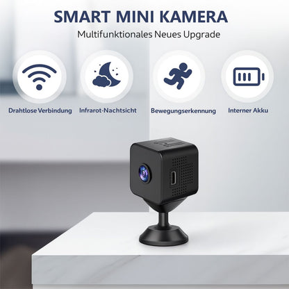 WLAN Überwachungskamera für den Außen- und Innenbereich | Kabellose Mini-Kamera mit Live-Streaming auf Mobilgeräten | SafeView