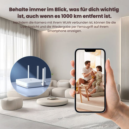 WLAN Surveillance Camera for Outdoor and Indoor Use | Wireless Mini Camera with Live Mobile Streaming | SafeView