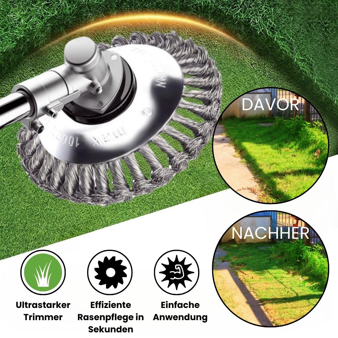 Weed Brush for Lawn Trimmers | Eradicate Weeds | GardenSteel